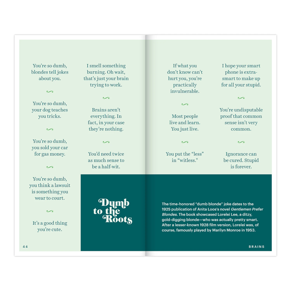Knock Knock BOOKS Insults & Comebacks Book