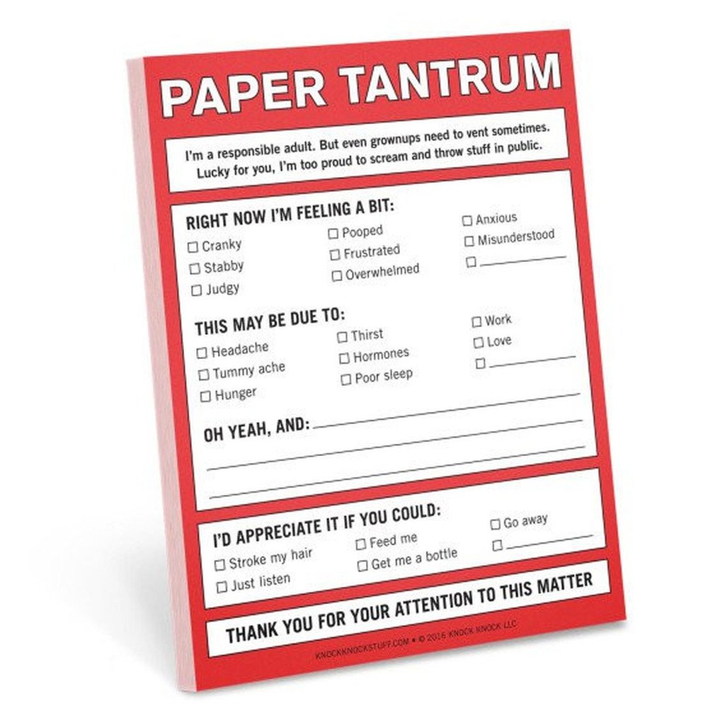 Knock Knock Home Office Nifty Note: Paper Tantrum