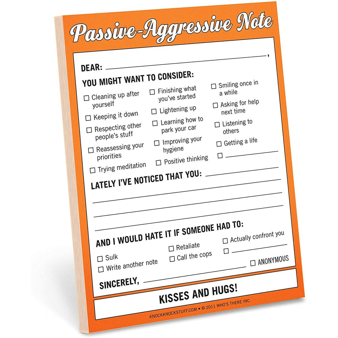 Knock Knock Home Office Nifty Note: Passive-Aggressive