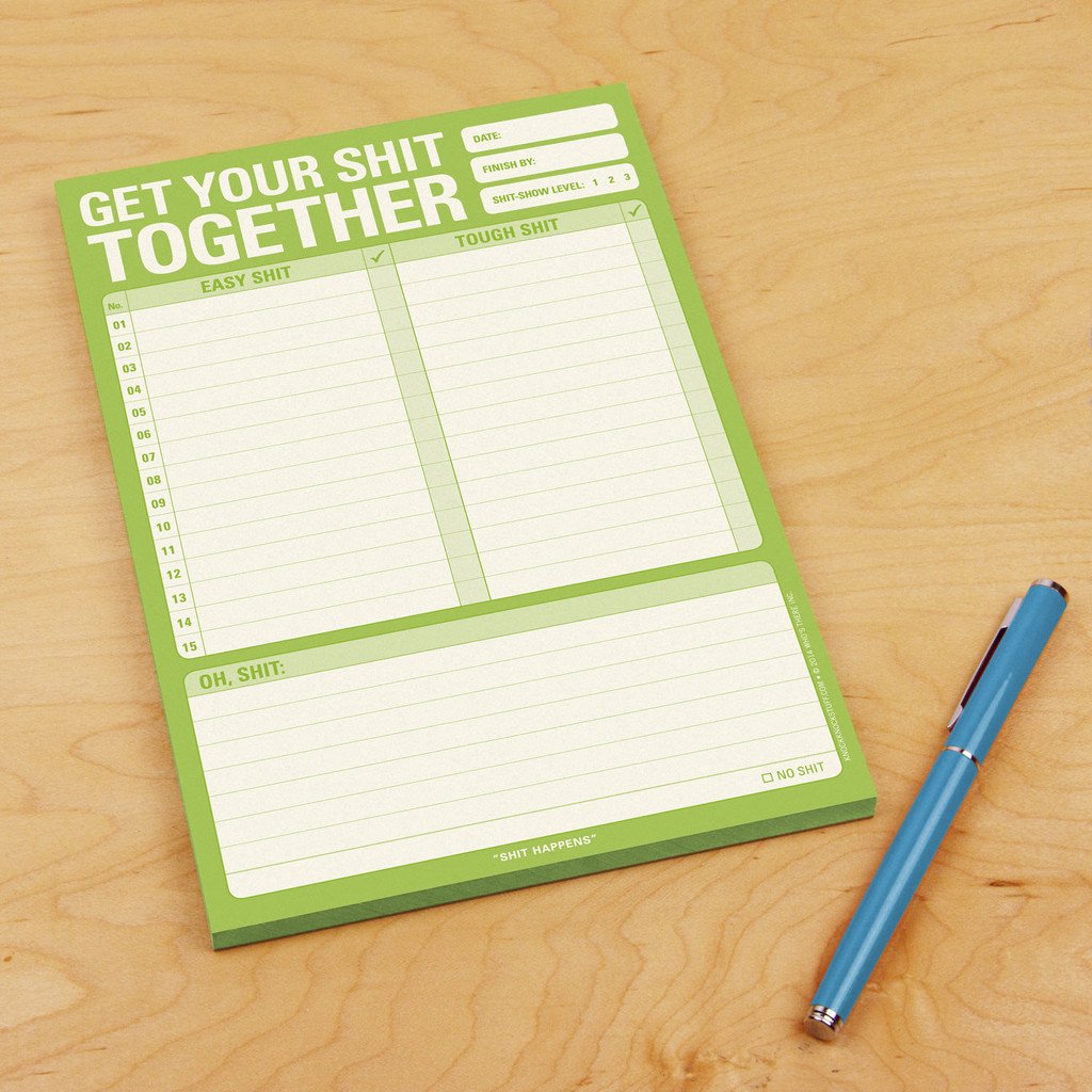 Knock Knock Home Office Pad: Get Your Sh*t Together
