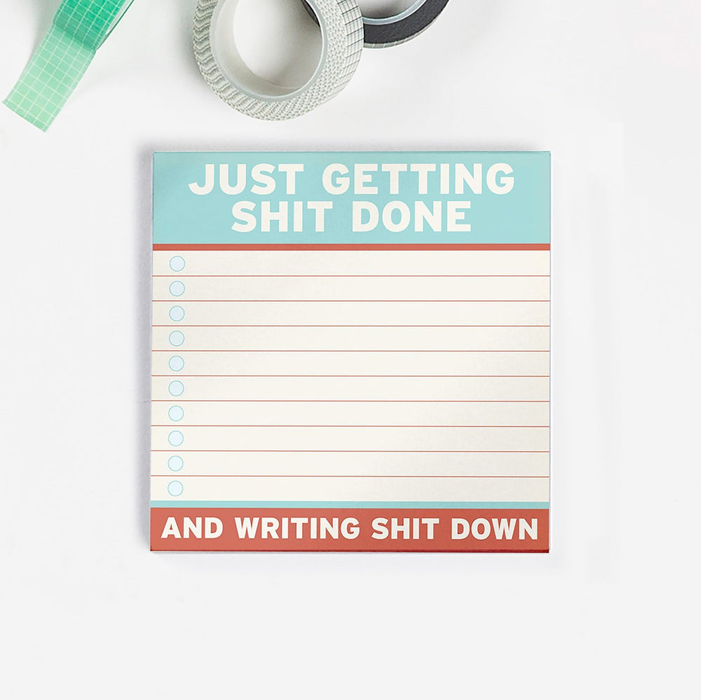 Knock Knock Office Goods Just Getting Shit Done - Large Sticky Notes