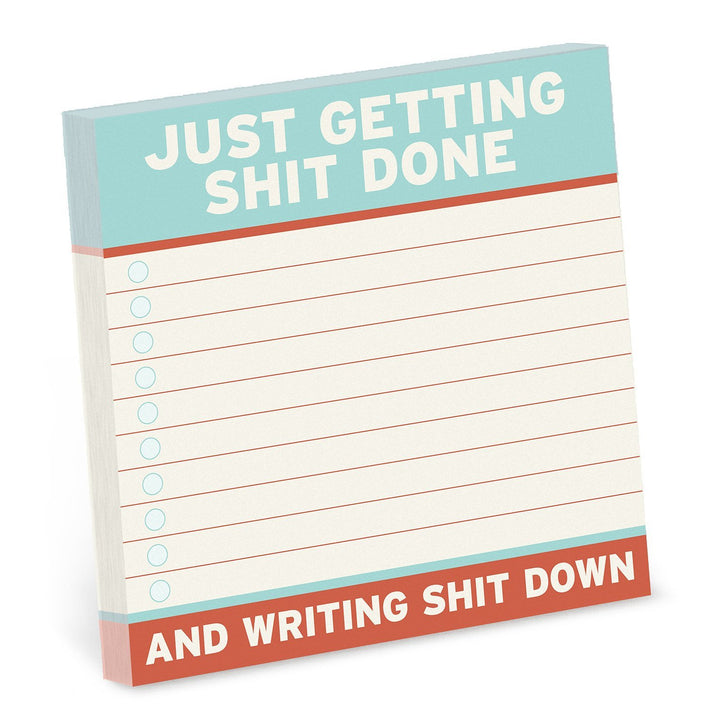 Knock Knock Office Goods Just Getting Shit Done - Large Sticky Notes