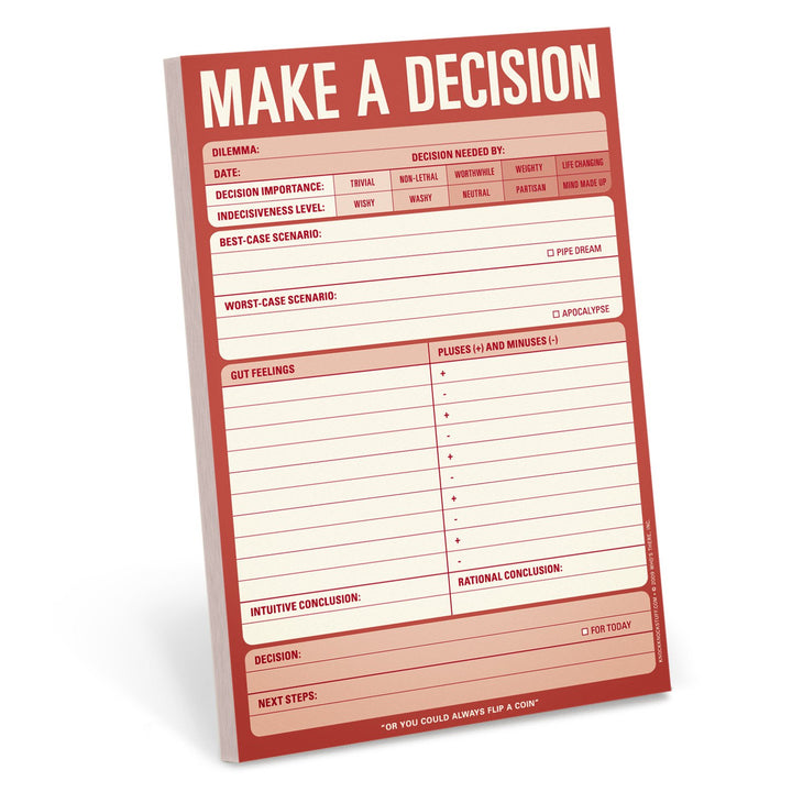 Knock Knock Office Goods Make a Decision Pad
