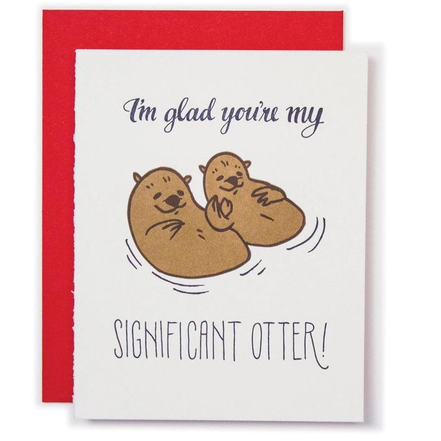 Ladyfinger Press ST Greeting Cards Significant Otter Card