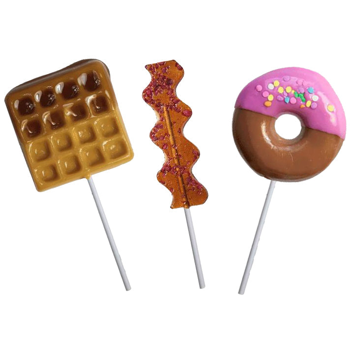 Melville Candy Candy Breakfast Lollipops - Set of 3