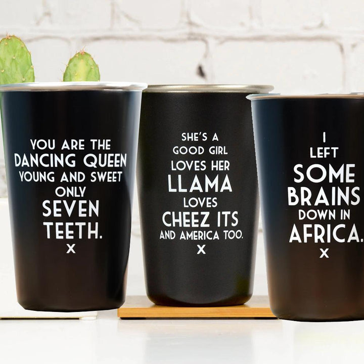 Meriwether Drinkware & Mugs Mistaken Lyrics Tumbler