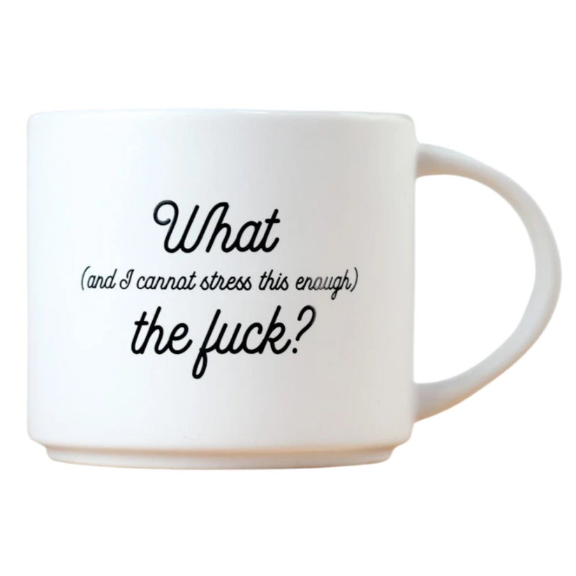 Meriwether Drinkware & Mugs What the f-ck? Mug