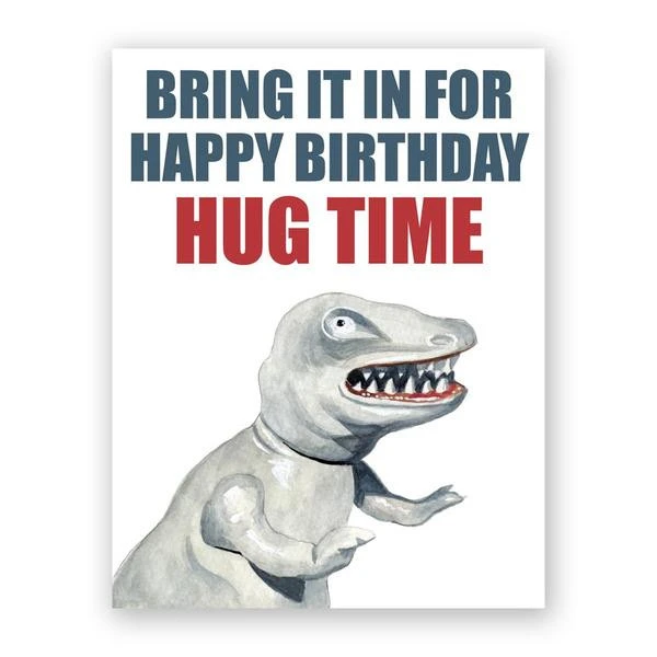 Mincing Mockingbird Greeting Cards Hug Time Birthday Card