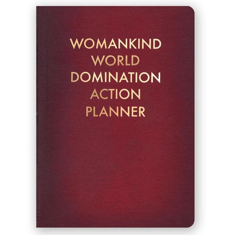 Mincing Mockingbird Journals & Notebooks Womankind World Domination Action Planner Medium