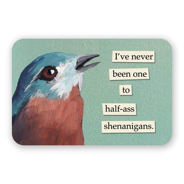 Mincing Mockingbird Magnets & Stickers Shenanigans Mincing Mockingbird Sticker