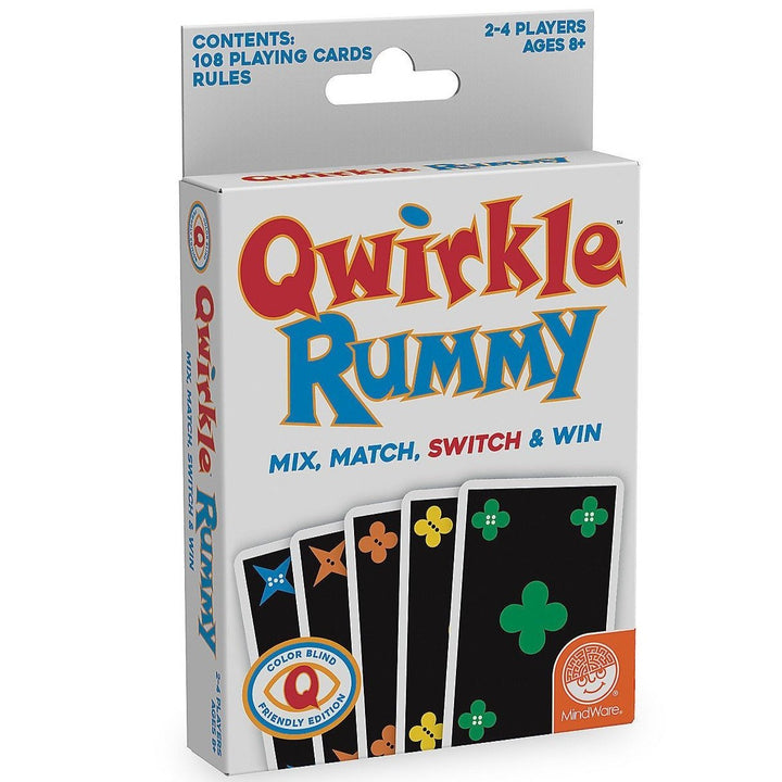 MindWare Games Qwirkle Rummy Color Blind Edition