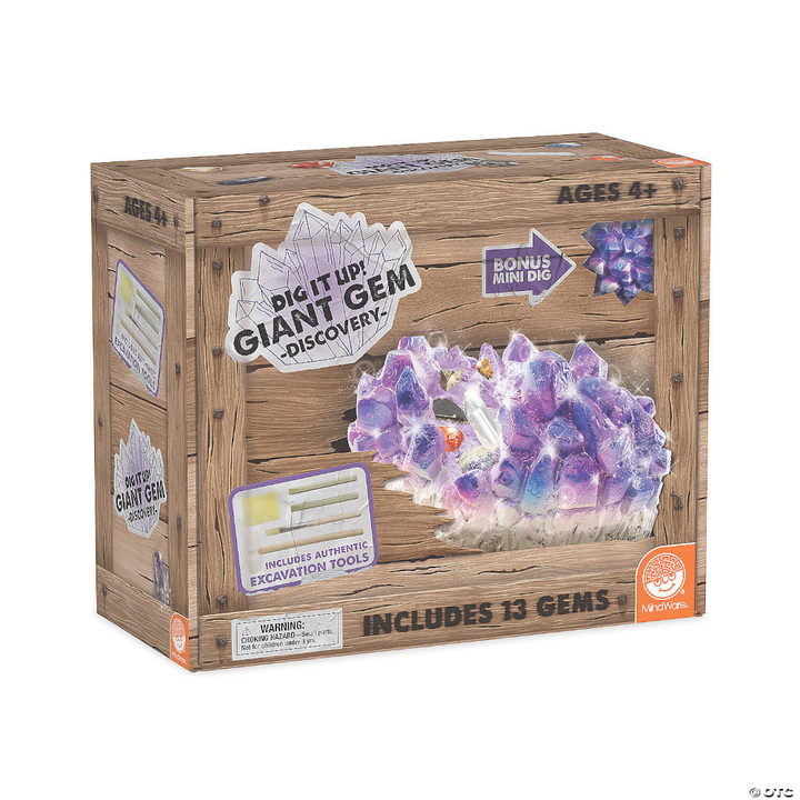 MindWare Toy Science Dig It Up Giant Gem Discovery