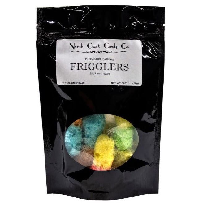 North Coast Candy Co Candy Sour Mini Neon Frigglers (Freeze-Dried Albanese mini Neon Gummi Worms)