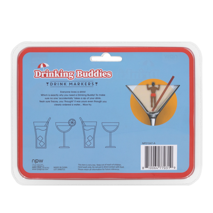 NPW Kitchen & Table Drinking Buddies Drink Markers