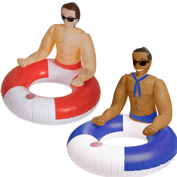 NPW Toy Outdoor Fun Inflatable Hunk Pool Float