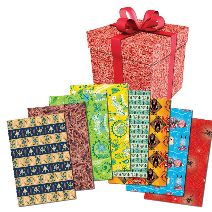 Off the Wagon Shop Gift & Flat Wrap Creepy Meat Wrap Gift Wrapping