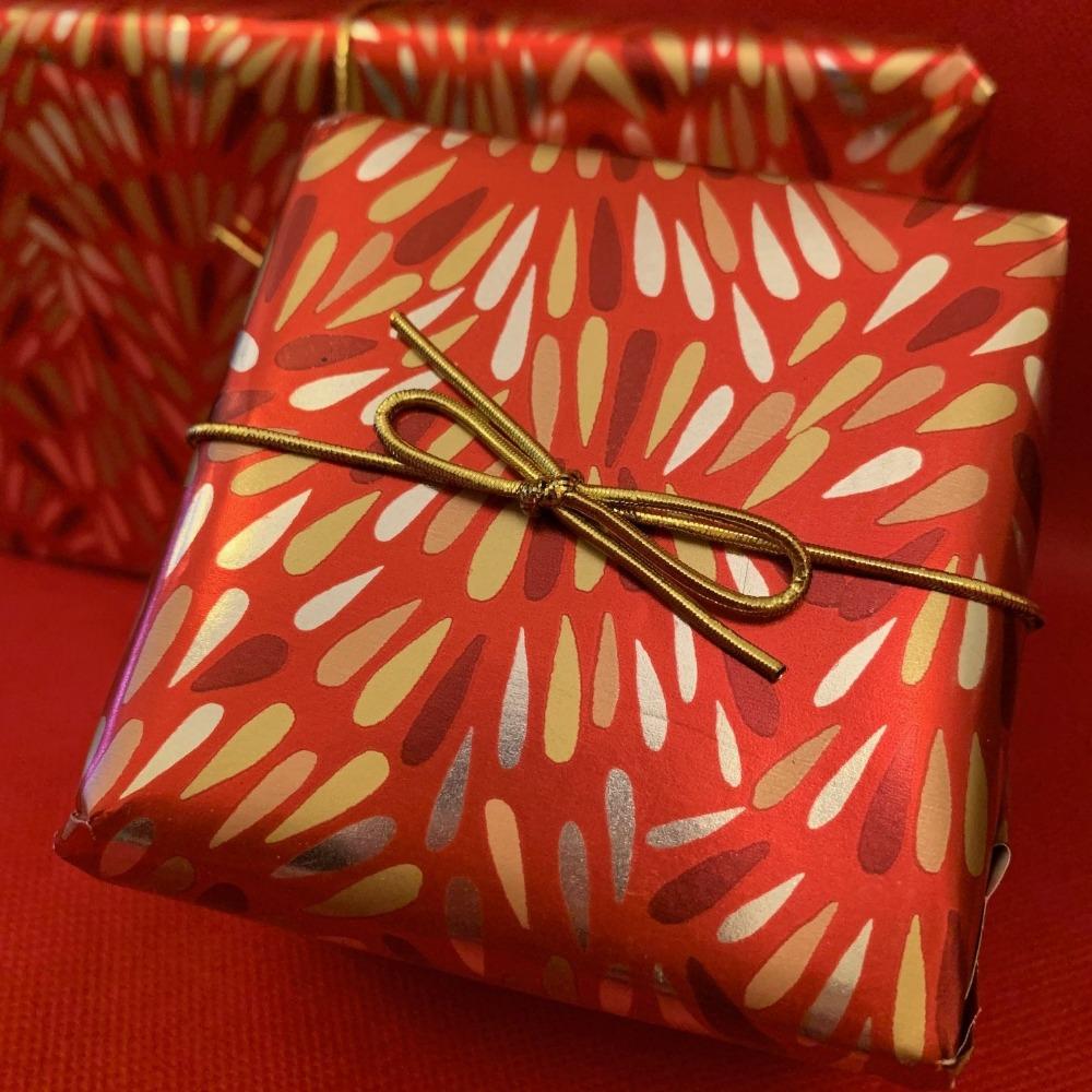 Off the Wagon Shop Gift & Flat Wrap Red Foil Tears Gift Wrapping