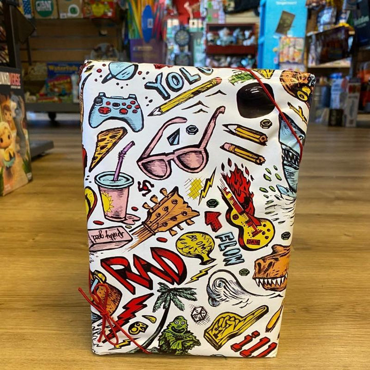 Off the Wagon Shop Gift & Flat Wrap Totally Rad Gift Wrapping