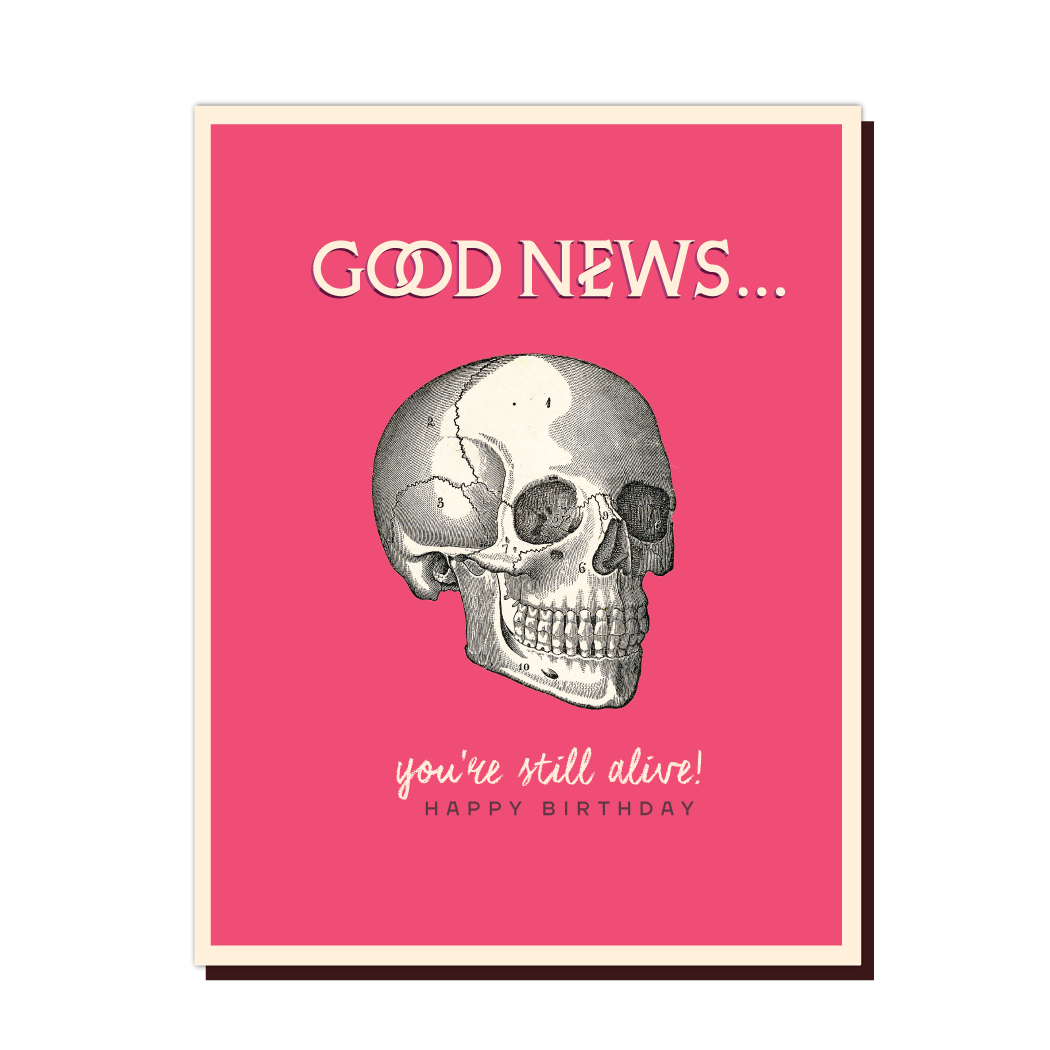 Offensive Delightful Greeting Cards You're Not Dead Yet Card