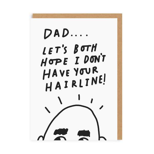 Ohh Deer Greeting Cards Dad Hairline Greeting Card