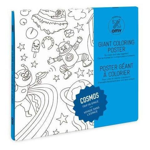 OMY Arts & Crafts Giant Cosmos Coloring Poster - folded