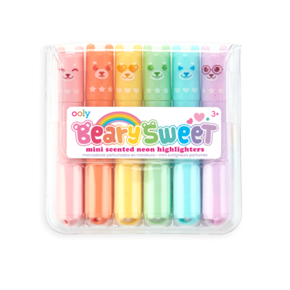 OOLY Arts & Crafts Beary Sweet Mini scented Highlighters