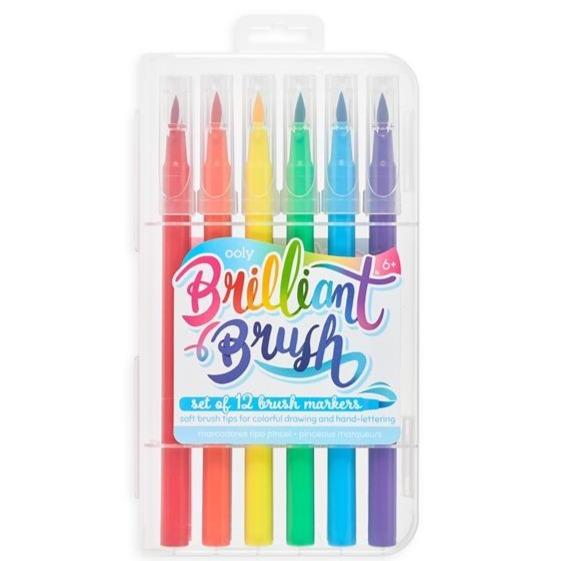 OOLY Arts & Crafts Brilliant Brush Markers