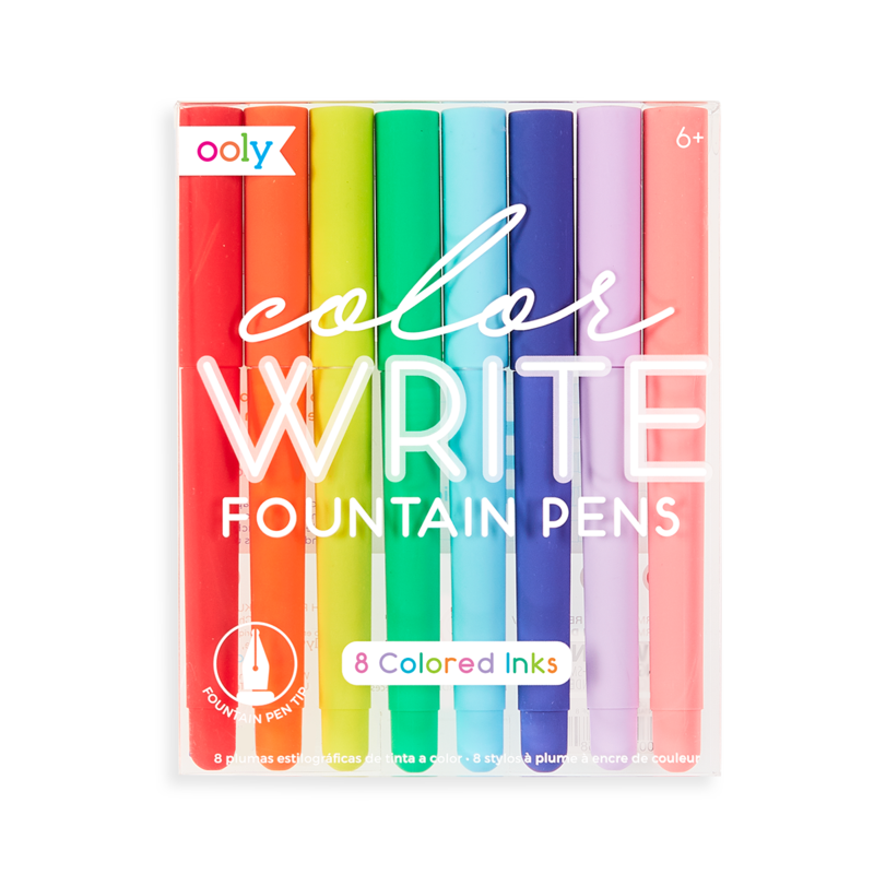 OOLY Arts & Crafts Color Write Fountain Pens