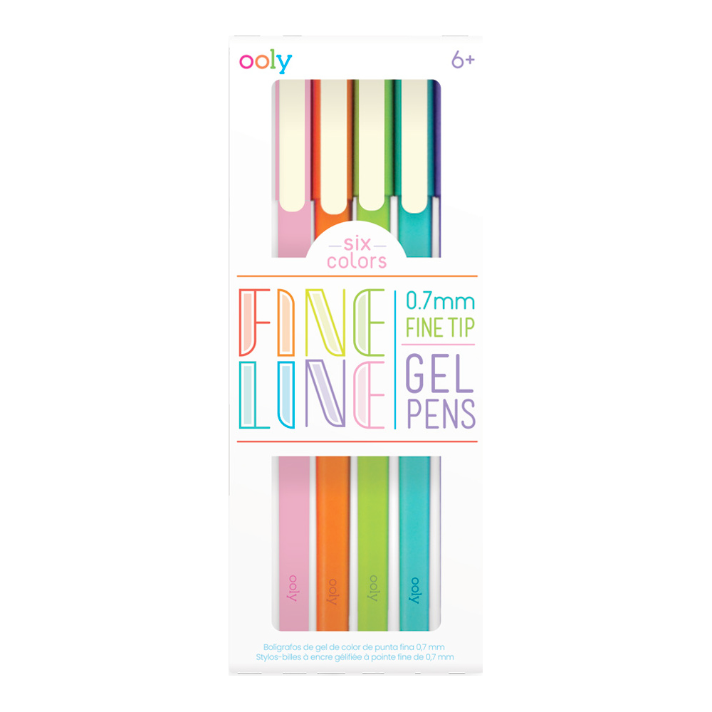 OOLY Arts & Crafts Fine Lines Gel pens set of 6