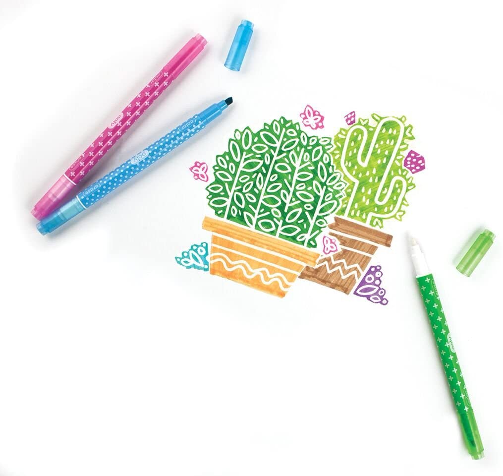 OOLY Arts & Crafts Make No Mistake Erasable Markers - Set of 12