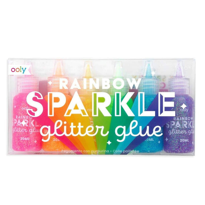 OOLY Arts & Crafts Rainbow Sparkle Glitter Glue