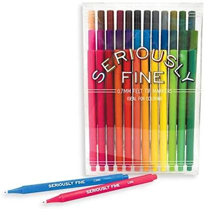 OOLY Arts & Crafts Seriously Fine Felt Tip Markers - Set of 36
