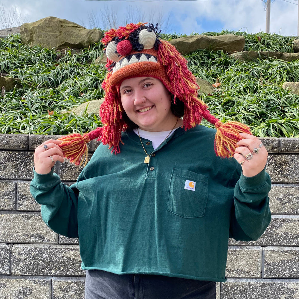 Peruvian Trading Co. Socks & Tees Hand Knit Animal Hat