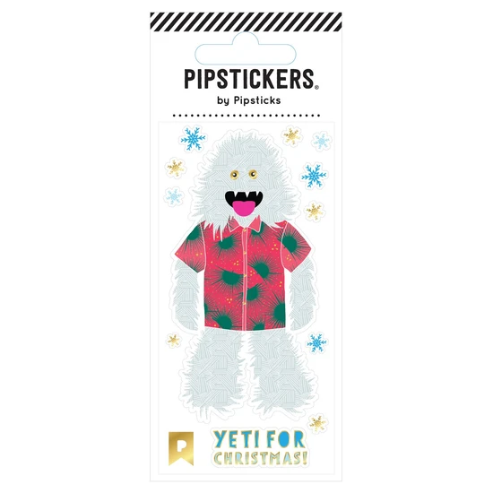Pipsticks Magnets & Stickers Yeti For Christmas