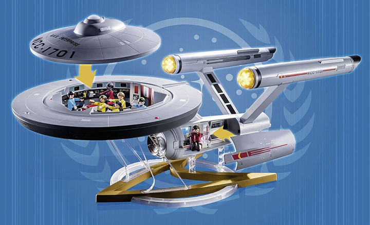 Playmobil Toy Creative Playmobil Star Trek Enterprise Model NCC-1701