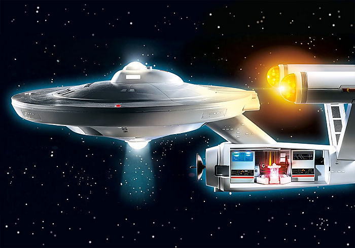 Playmobil Toy Creative Playmobil Star Trek Enterprise Model NCC-1701