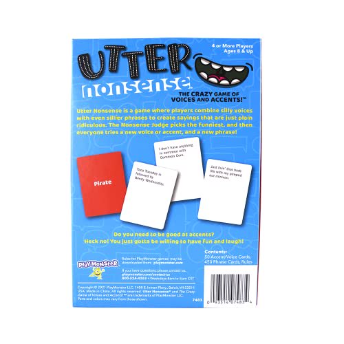 Playmonster (Patch) GAMES Utter Nonsense Game - Family Edition
