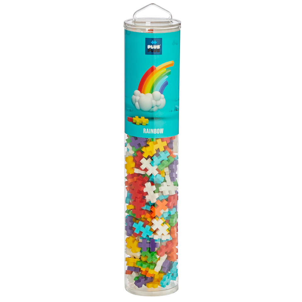 PLUS PLUS Toy Vehicles & - Construction Plus Plus Tube - 240 pc Rainbow  Mix