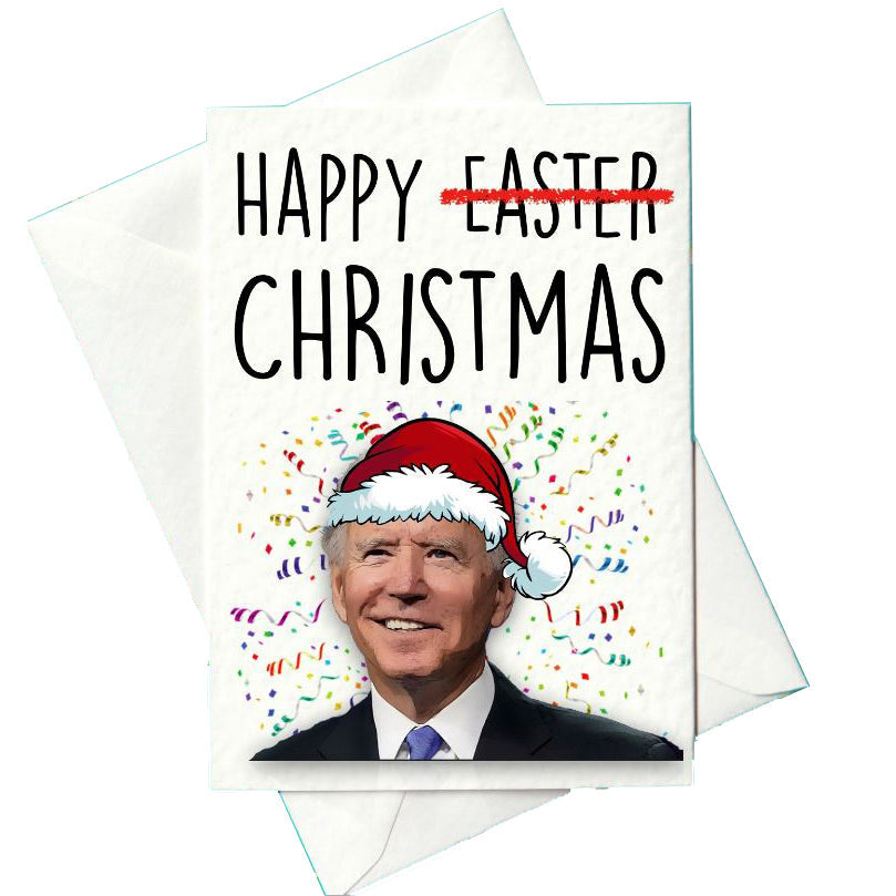 Prickly Cards Greeting Cards Happy Christmas - Joe Biden Card