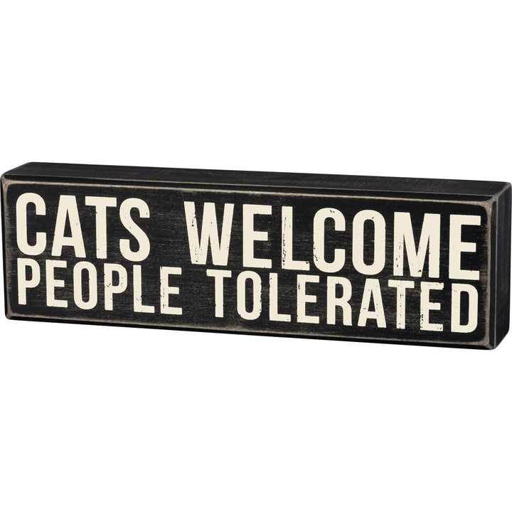 Primitives by Kathy Home Decor Cats Welcome Sign