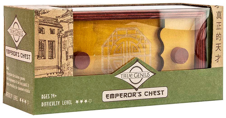 Project Genius / Recent Toys PUZZLES Emperor Secret Wooden Puzzle Box