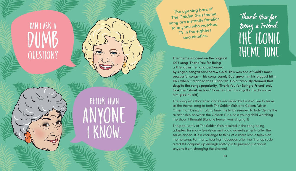 Random House BOOKS Golden Girls Book:  Thank you for Being a Friend