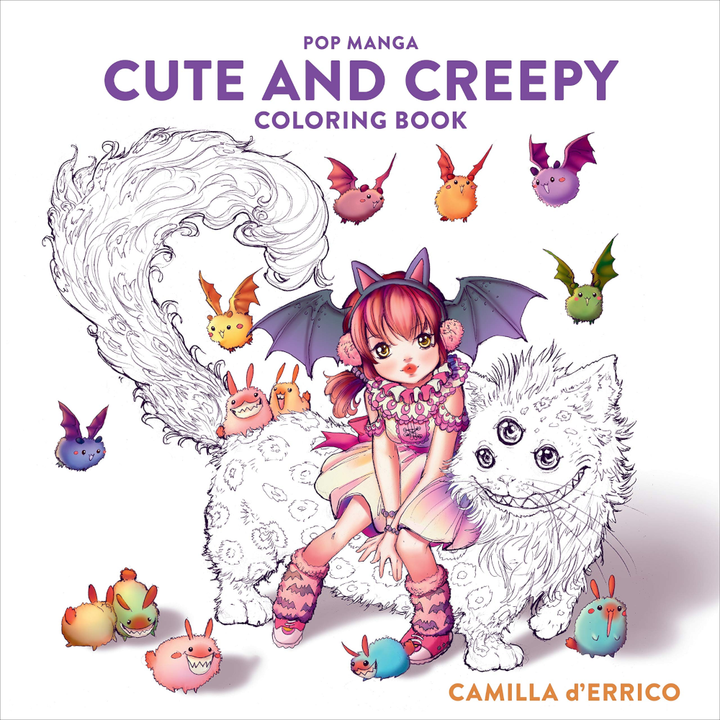 Random House Books Pop Manga Cute and Creepy Coloring Book
