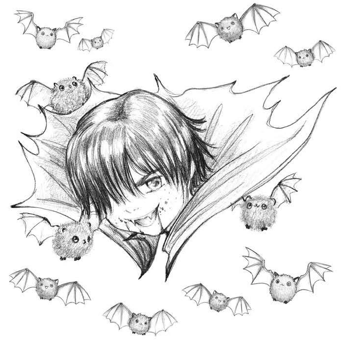 Random House Books Pop Manga Cute and Creepy Coloring Book