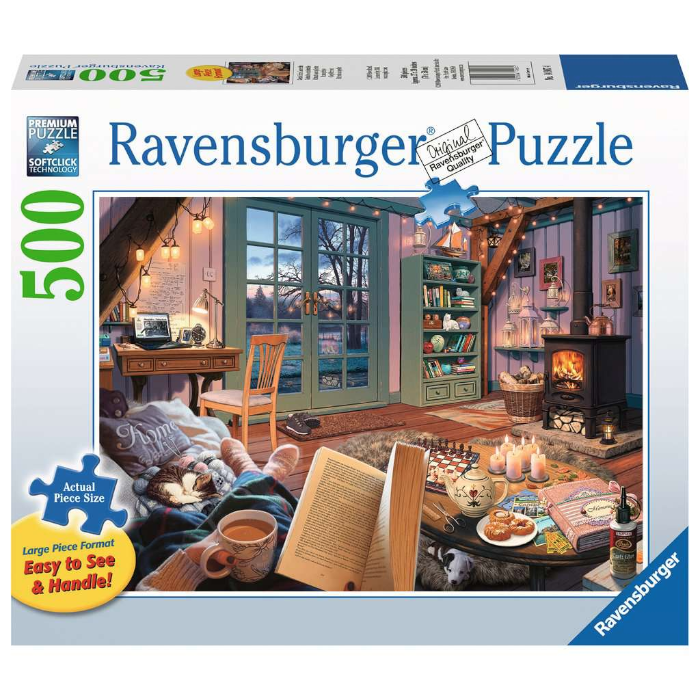 Ravensburger PUZZLES Cozy Retreat 500pc large format puzzle