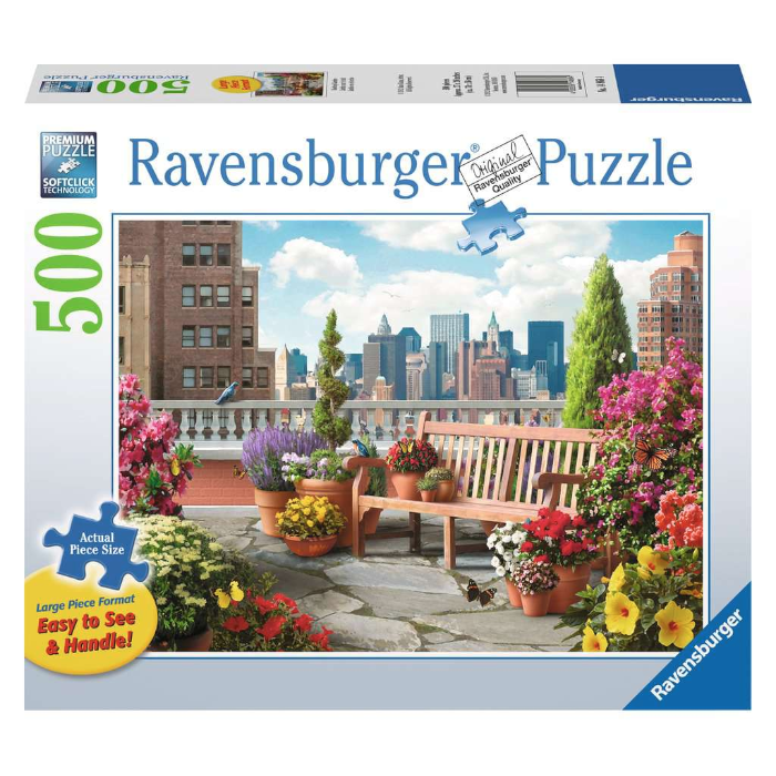 Ravensburger PUZZLES Rooftop Garden 500 pc puzzle