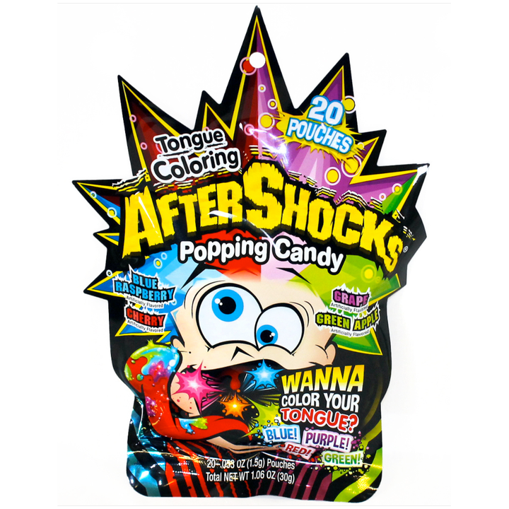 Redstone Foods Candy Aftershocks Tongue Colors Popping Candy