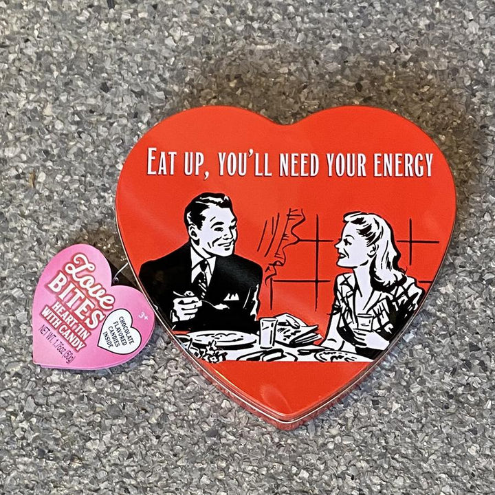 Redstone Foods CANDY Eat Up Love Bites Meme Heart Tin