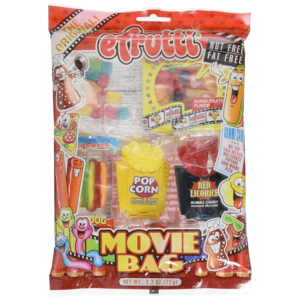Redstone Foods CANDY Movie Efruitti Gummi Tray Bag