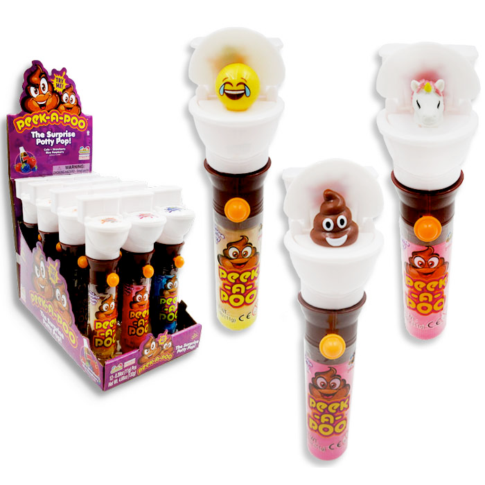 Peek-a-Poo Surprise Candy Lollipop - one random flavor – Off the Wagon Shop